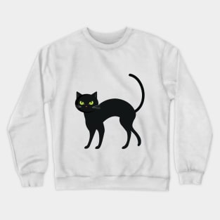 Black Cat Halloween Crewneck Sweatshirt